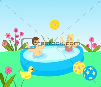 Bathing Kids