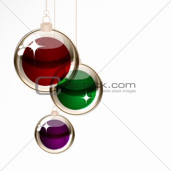 Christmas transparent balls