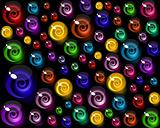 vector background of colorful decorative candy elements.