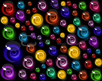 vector background of colorful decorative candy elements.