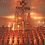 candles in christian church