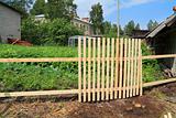 new wooden fence