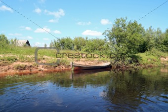 boat on coast river