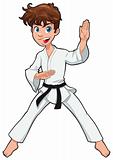 Young boy, Karate Player.