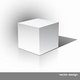 Cube on a white background.