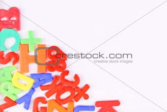 Scattered Letter Magnets with Custom Space