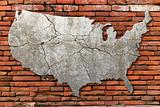 Cement cracking image United State map