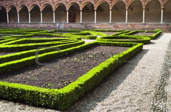 Inner garden chartreuse monastery