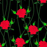 Seamless  background with flower roses. 