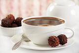 coffee and chocolate truffles