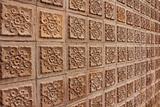 Thai design of brown wall