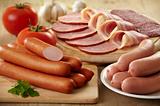 various types of sausages