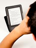 Studen using an e-book