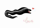 funny moray eel heart