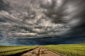 Storm Clouds Prairie Sky Saskatchewan