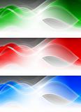 Abstract bright banners