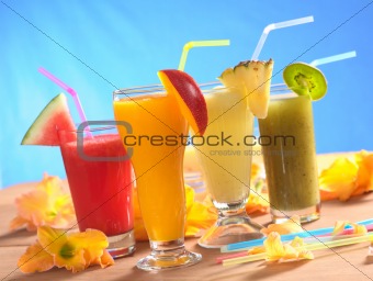 Smoothies with Straws