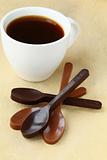 chocolate spoons black and milk chocolate stylish candy
