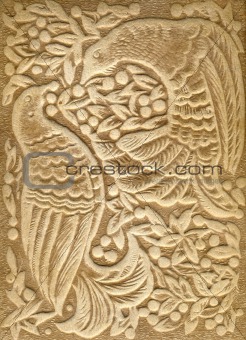 Embossed Ornament with Birds