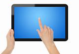Holding And Touching On Tablet PC