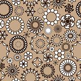 Seamless pattern with floral ornaments