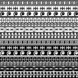 Set of geometric black and white borders