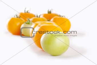 yellow and green tomatoes