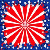 American flag stylized
