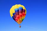 balloon colorful vivid colors in blue sky