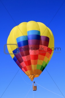 balloon colorful vivid colors in blue sky
