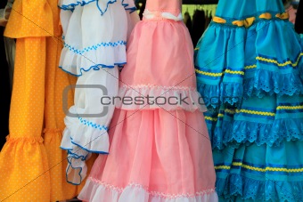 costumes gypsy ruffle dress andalusian Spain