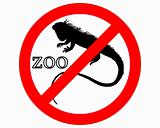 Iguana in zoo prohibited