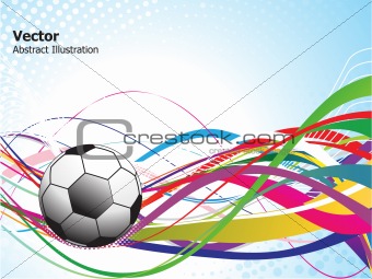 abstract colorful football background