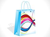 abstract colorful shopping bag
