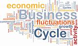 Business cycle is bone background concept