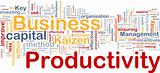 Business productivity background concept