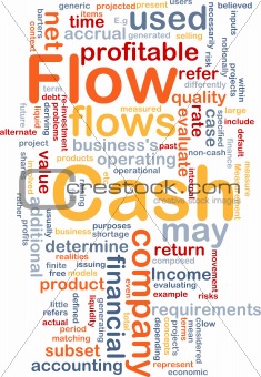 Flow cash is bone background concept