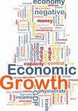 Economic growth is bone background concept