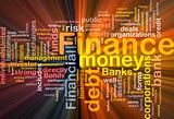 Finance money concept diagram glowing