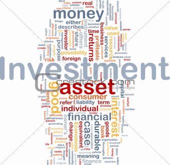 Investment background concept