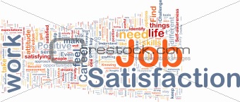 Job satisfaction background concept
