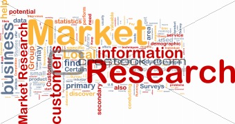 Market research background concept