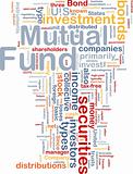 Mutual fund is bone background concept