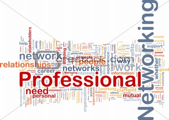 Professional networking background concept