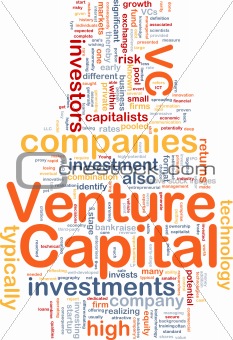 Venture capital is bone background concept
