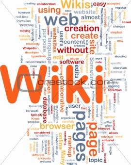 Wiki background concept