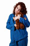 Woman Hugging Teddy Bear