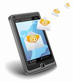 E-mail on cell phone