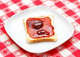 Toast with jam