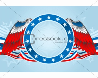 Fourth of july emblem